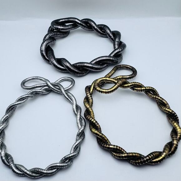 Vintage Flexible Snake Necklace Lot - Picture 1 of 4